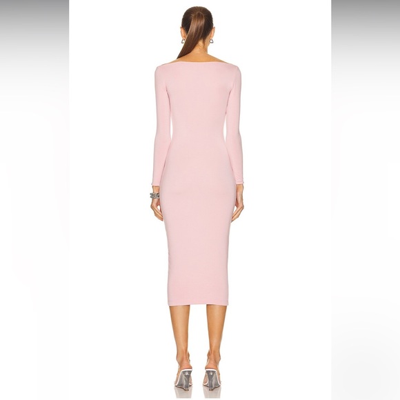 SER.O.YA Irene Cutout Midi Dress Pastel Pink / Medium / Retrofete Sister Brand - Picture 2 of 7